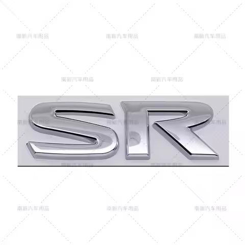 3D Metal SR Letter Emblem Car Side Fender Badge Sticker Fit Nissan Altima Sentra Kicks X-Trail Rear 