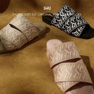 SHU PALETTE SOFT SIGNET ON CANVAS SANDALS รองเท้าแตะ