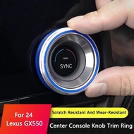 QHCP Car Air Conditioning Knob Decorative Cover Ring Engine Start Stop Volume Switch Sticker Fits Fo