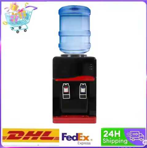 AFK-26BA 110V Desktop Water Dispenser W/Child Lock, Top Loading, Hot & Cold Water Options, For 1.32-