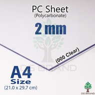 [ PC Sheet ] 2 mm A4 PC Sheet Polycarbonate Sheet