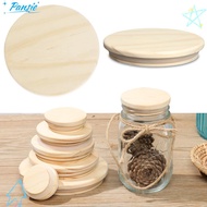 PANSIE Wood Lids Wooden Bottle Sealing Caps Compatible Canning Storage