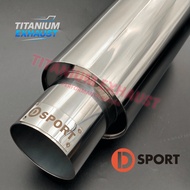 D SPORT EKZOS STRAIGHT FLOW✨CHROME MUFFLER EXHAUST