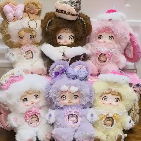 Nommi & Amlls Sweetheart Bite Series Plush Vinyl Blind Box Toys Nommi V7 Mystery Box Dolls Vinyl Mod