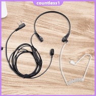 Covert Acoustic Tube In-ear Earpiece 2-P Pin Acoustic Tube PTT Mic Earpiece 2Pin PTT Covert Acoustic