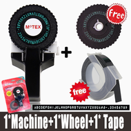 Label Maker Multicolor Embossing Manual Label Maker Dymo 3D 9mm Tape Writer MoTEX Label Printer Mesi