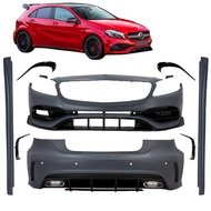 Mercedes Benz A Class W176 AMG A45 Bodykit Fullset Front Bumper Side Skirt Rear Bumper