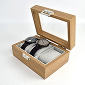 手錶收納盒 溫暖木質錶盒(3支裝)