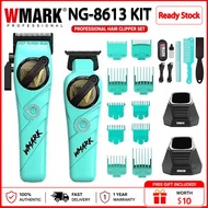 WMARK NG-8613 Professional Hair Clipper & Trimmer Set 8500RPM Cordless Rechargeable DLC Blade With C