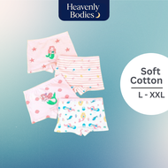 Girls Cotton Boxer Panties / Seluar Dalam Kanak-Kanak Perempuan / Soft Breathable Underwear