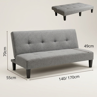 MUSE Design OLIVE 3 Seater 140/170cm Sofa Bed-Grey