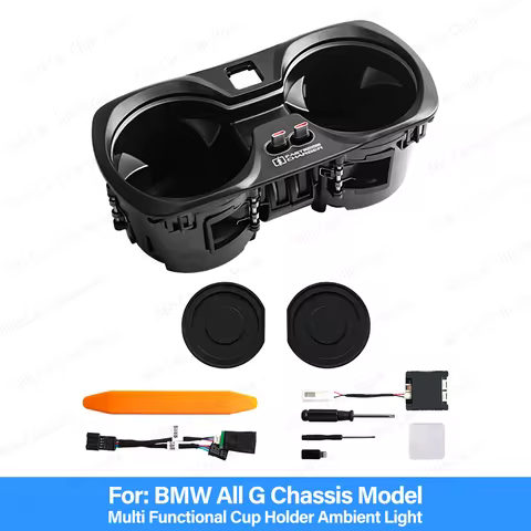 11 Colour LED Car Interior Cup Holder Lamp For BMW New 2/3/4 Series G20 G22 G80 G82 G42 M2 M3 M4 I3 