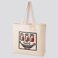 愛日貨現貨 uniqlo Keith Haring 托特包 購物袋 米白色L號 432839