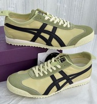 💕折扣 💕 復古顯白百搭首選 Onitsuka Tiger 鬼塚虎 MEXICO 66 日本製淺草綠拼黑復古休閒運動鞋 | 男女同款情侶款 | 尼龍反毛皮拼接透氣鞋面 | 防滑耐磨橡膠大底 | 輕量緩