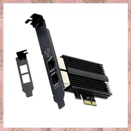 (NVIS) 2500Mbps Pcie to RJ45 I226-V Network Card 2.5G Gigabit Ethernet Dual Ports 100/1000/2500Mbps 