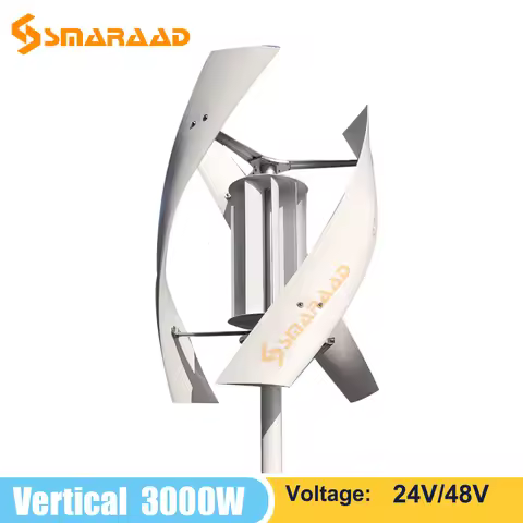 US Delivers 2KW Vertical Axis Maglev Wind Turbine Free Energy Household Wind Turbine Low Speed Low N