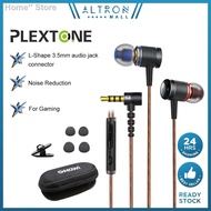 ▨☄❂Plextone DX2 Metal Bass Head Wired Stereo in-Ear Earphones In-line Control Hands-free With Mic He