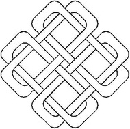 Quilting Creations Celtic Squared Design Quilt Stencil, 7"