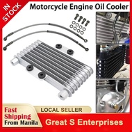 GSE Motorcycle Engine Oil Cooler Radiator Aluminum 125ml Cooling Radiators For Universal 125CC-250CC