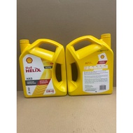 100% SHELL HELIX HX5 HX-5 15W40 15/40 PREMIUM GRAND MINERALS ENGINE OIL MINYAK HITAM 4LITRE PASARAN 