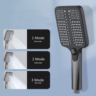 1pcs Rainfall Shower Head Stainless Steel Hose 3 Modes Adjustable High Pressure Shower Nozzle Bathroom