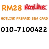 Hotlink Prepaid Sim Card 010-7100422