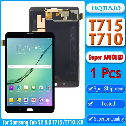 8.0" High Quality Tablet For Samsung Tab S2 8.0 T710 T713 LCD Display Touch Screen Digitizer Assembl