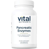 Vital Nutrients Pancreatic Enzymes 1000mg (Full Strength) | Pancreatin Digestion Supplement with Pro