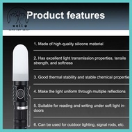 [wellstay1] 2Pcs Silicone Elastic Flashlight Lampshade For SP31 SP35 IF22A C8G IF25A SP36 S2 C8 EA01