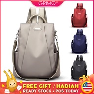 READY STOCK😍GRIMO Calico Tag Women's Travel Backpack Perempuan Bag Wanita School Bag Pack Beg
