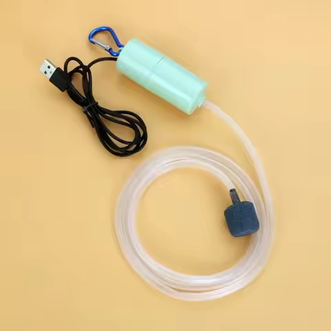 Aquarium Oxygen Air Pump Fish Tank USB Silent Air Compressor Aerator Portable Mini Small Oxygenator