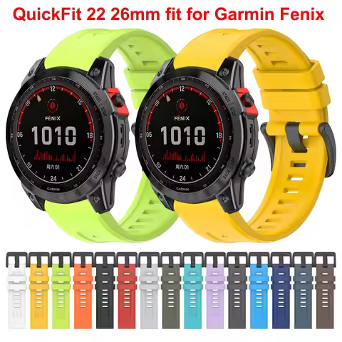 QuickFit Strap For Garmin Fenix 7 7X Pro Solar WatchBand 22mm 26mm Bracelet For Fenix8 Epix Gen2 47 