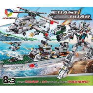 1000pcs 8 in 3 / Mainan Balok Coast Guard / Lego Kapal Perang