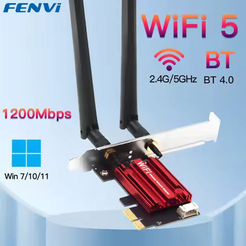 FENVI WiFi 5 PCI-E Wireless Adapter AC1200 Network Card Dual Band 2.4G/5GHz 802.11AC For Bluetooth 4