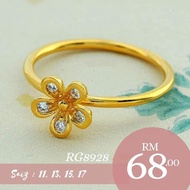 ORIGINAL ZHULIAN Cincin saduran emas 999/24k by Zhulian RG5078