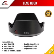 Lens Hood sony SH-112 - For E 16mm 20mm 55-210mm 18-55mm 50mm 35mm OSS Lenses