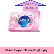 (7 pcs) PASEO ELEGENT TRAVEL TISSUE PACK CONTENTS 50 SHEETS 3 PLY PASEO FACIAL TISSUE 108 PLY