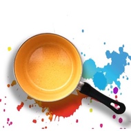 ALAMImart - Saucepan Enamel Zuko Yellow Marble - Panci Susu 18 cm