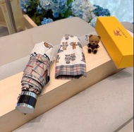 BURBERRY小熊  五折手動折疊兩用晴雨傘