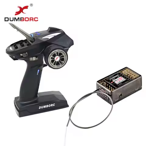DUMBORC X6P 6CH 2.4G RC Radio Controller Transmitter with X6DC Receiver for RC Car Boat Tank Support