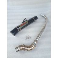 Daeng sai4 Pipe canister conical open specs exhaust Pipe for Wave 125 Xrm 110/125 Wave 100/110/115 R