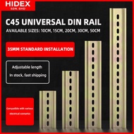 35mm C45 DIN Mounting Rail, Compatible 99% DIN Standard Electrical Components, Multiple Length Optio
