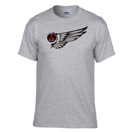 Wings Car Logo Grey T-Shirt -456_Grey
