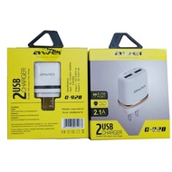 Kingstar Awei C-920 Universal 2 USB Charger Multifunctional Quick Travel High Power Adapter