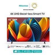 [FREE Installation] Hisense 43/50/55/58/65/75/85 inch 4K UHD Dual Band WiFi Voice Control Smart TV/ 