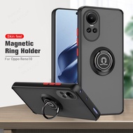 Oppo Reno10 Case Multifunction Hard PC Back Cover For Oppo Reno10 Pro Reno10 Pro Plus Reno10 10  Magnet Holder Ring Shockproof Coque