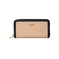 [Kate Spade] Round Zipper Long Wallet Morgan Colorblock Zipper Around Continental Wallet 250