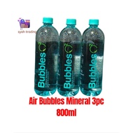 Air Bubbles Mineral Semula Jadi 3pcs 800ml