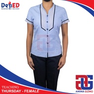 DepEd School Teacher Uniform for FEMALE National New Released Year 2021-2022 Complete Full Set( TELA