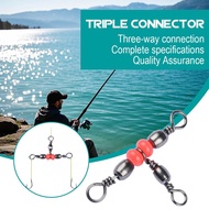 Fishing Connector Tool Stainless Steel T Turn The False Tackle Connect Swivel 3 Way E6h7